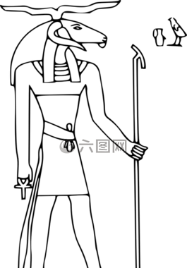 文字,埃及,神