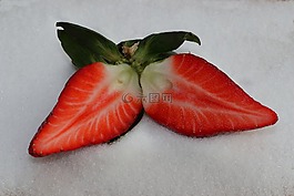 草莓,水果,紅色
