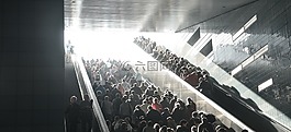 人群,楼梯,城市