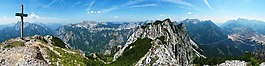 山,阿爾卑斯山,全景