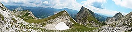 山,阿爾卑斯山,全景