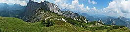 山,阿爾卑斯山,全景