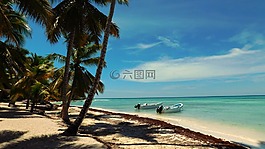加勒比,两岛,海