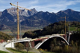 山,橋,橋梁建設