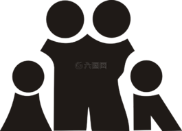 家庭,黑,側(cè)影