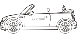 車,白,汽車
