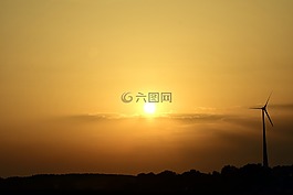 太陽,日落,abendstimmung