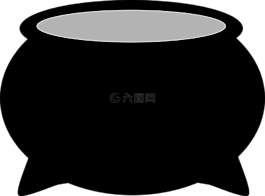 黑,鍋,空