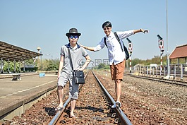 朋友,鐵路,火車