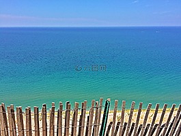 湖,沙丘,海灘