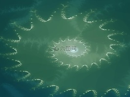 分形,背景,綠色