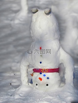 冬天,雪人,雪