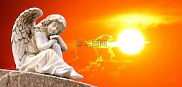 天使,雕塑,數(shù)字
