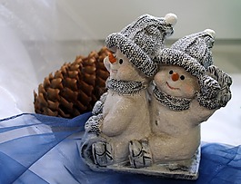 冬季,装修,雪人