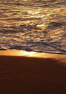 砂,海灘,海