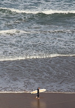 沖浪,波,海
