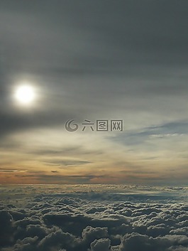 云,太陽,天空