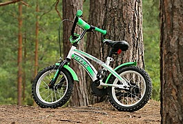 自行車,兒童,漫步