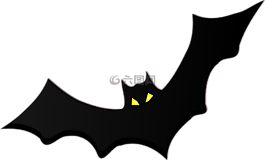 蝙蝠,黑,鳥