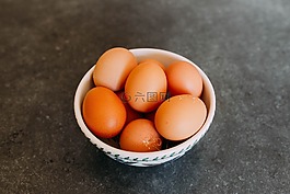 雞蛋,碗,食品