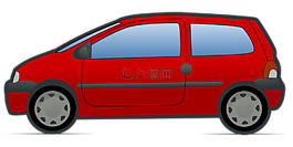 紅色,車,車輛