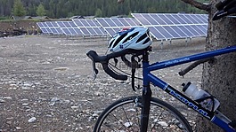 自行車,太陽能電池板,太陽能庭院燈