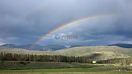 彩虹,風景,天空