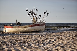海,小船,船