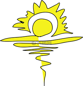 太陽,海洋,日出