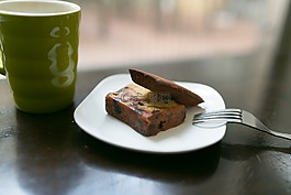 蛋糕,杯,綠色