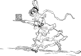 夫人,服務(wù),食品