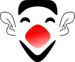 小丑,脸,马戏团
