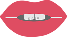 嘴唇,開放,口
