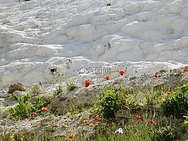 pamukkale,土耳其,石灰燒結(jié)礦陽臺
