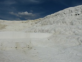 pamukkale,土耳其,石灰燒結(jié)礦陽臺
