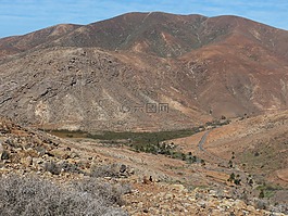 山,巖,沙漠