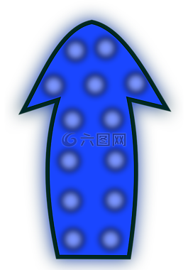 箭頭,方向,向上