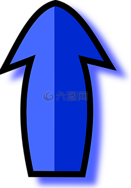 箭頭,方向,向上