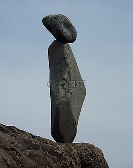 石,平衡,天空