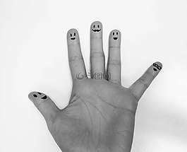 手,手指,棕櫚