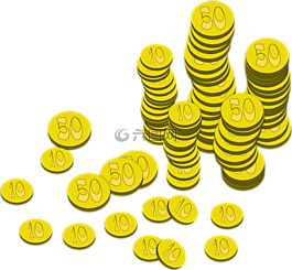 硬币,钱,金