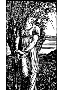 女子,站在,思維