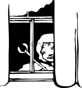 仙女,窗口,查看