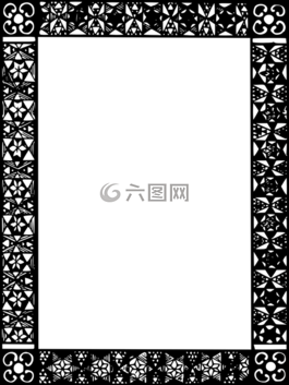帧,黑色和白色,空白
