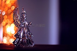 天使,晚上,光