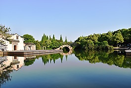 水域,湖泊,反射