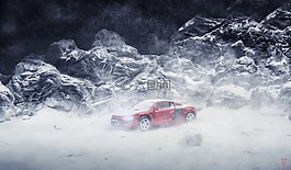 雪,汽车,微型