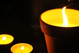 蠟燭,光,火焰