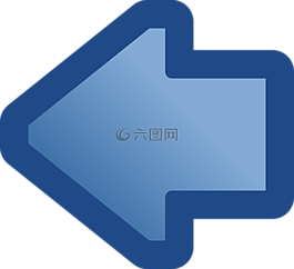 藍色,左,箭頭