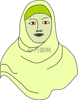 夫人,女性,頭巾